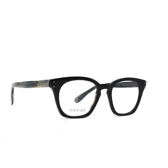 NEW GUCCI GG0572O 009 BLACK/GREY AUTHENTIC EYEGLASSES FRAME - Picture 3 of 10